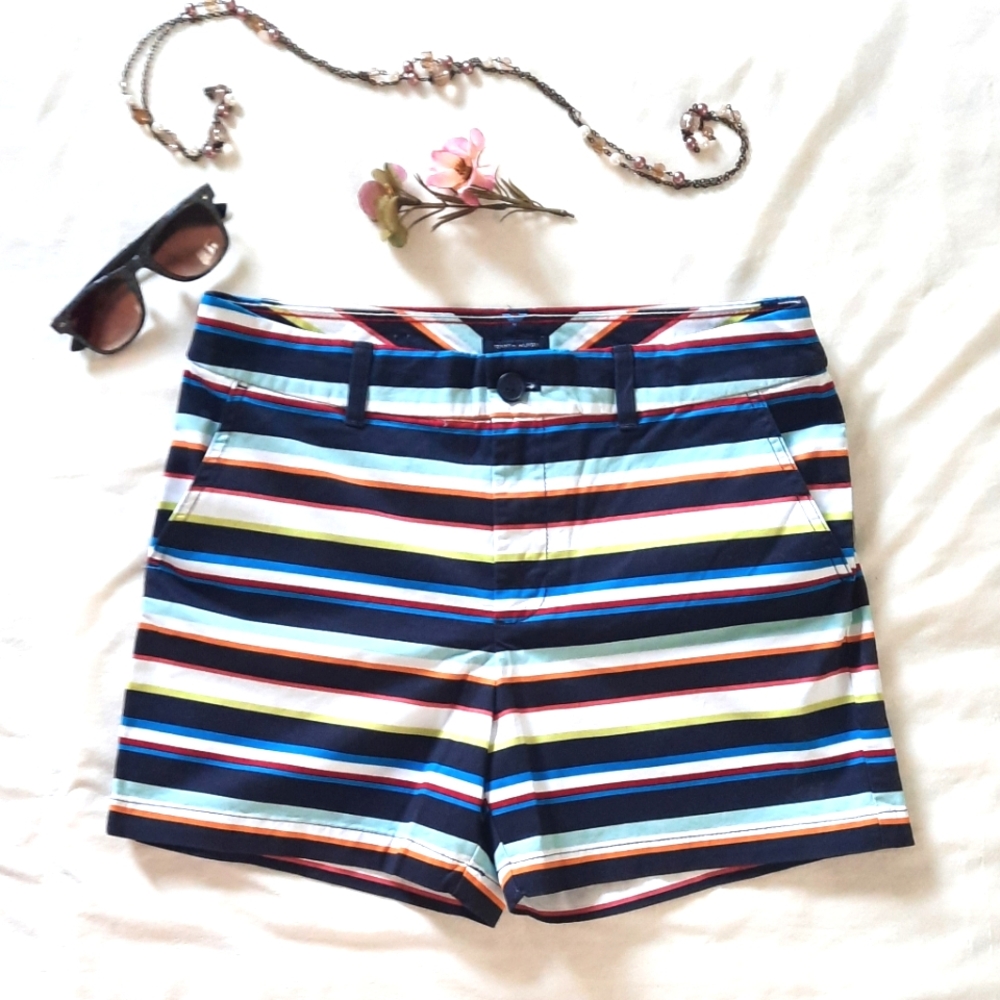TOMMY HILFIGER Striped Multicolor Shorts, Pockets